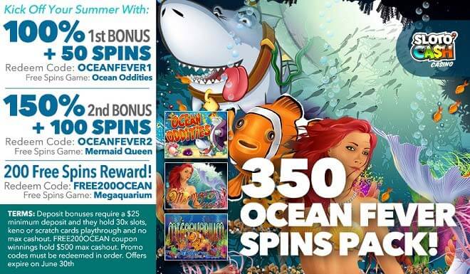 Sloto'Cash Free Spins Bonus